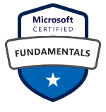 Image showing the badge for the AZ-900 certification